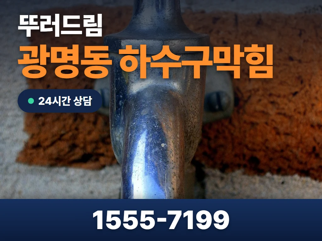 광명동 하수구막힘 현장