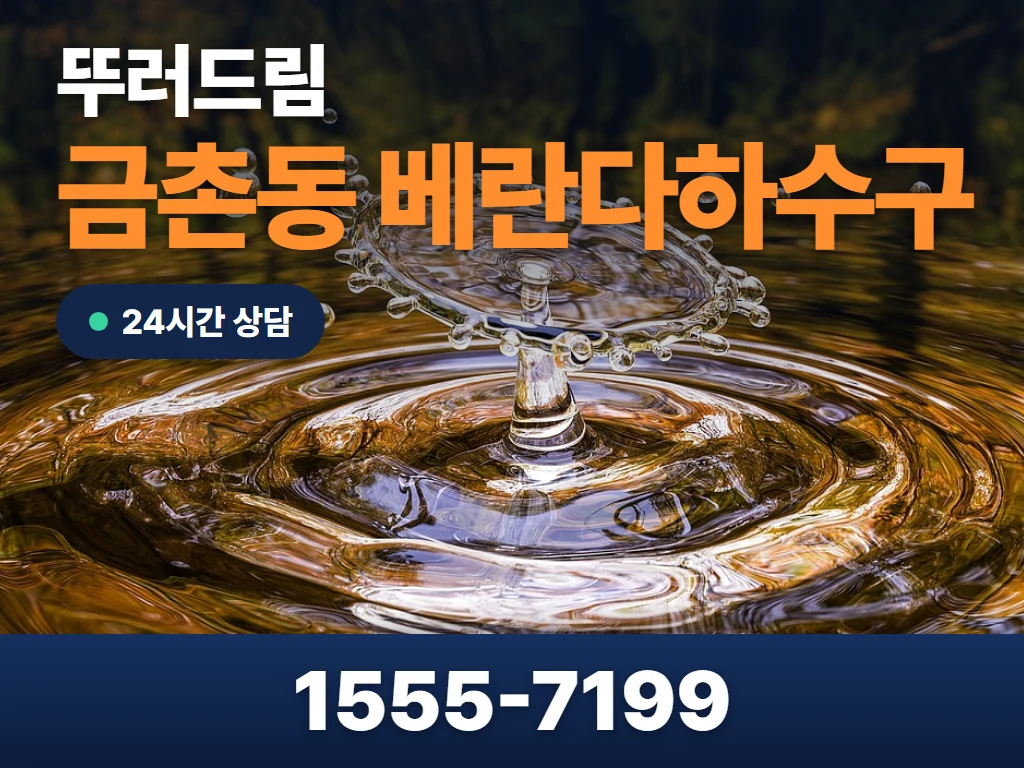 금촌동 베란다하수구 현장