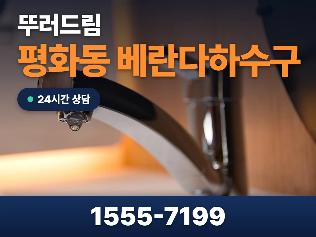 평화동 베란다하수구 현장