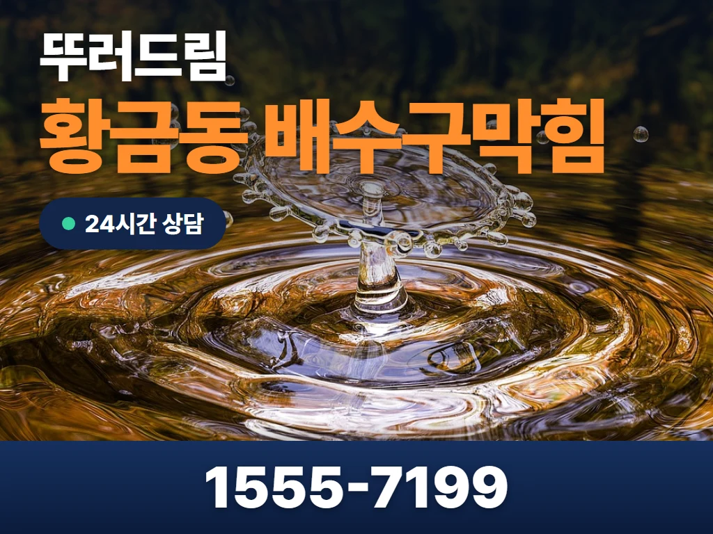 황금동 배수구막힘 현장